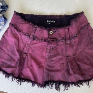 I. AM. GIA Purple mini skirt
